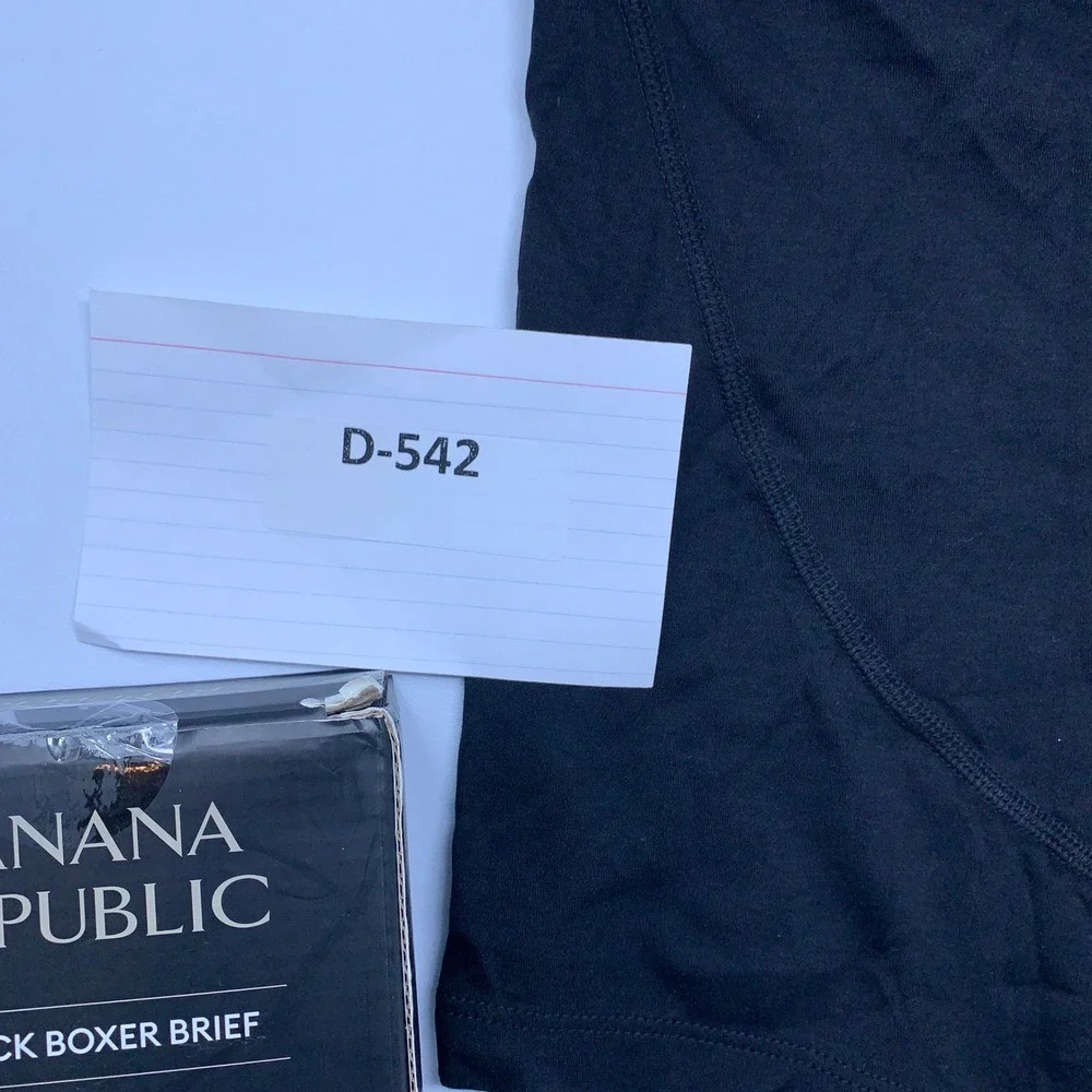 Banana Republic Mens XL Black 2-Pack Stretch Cotton Blend Boxer Briefs